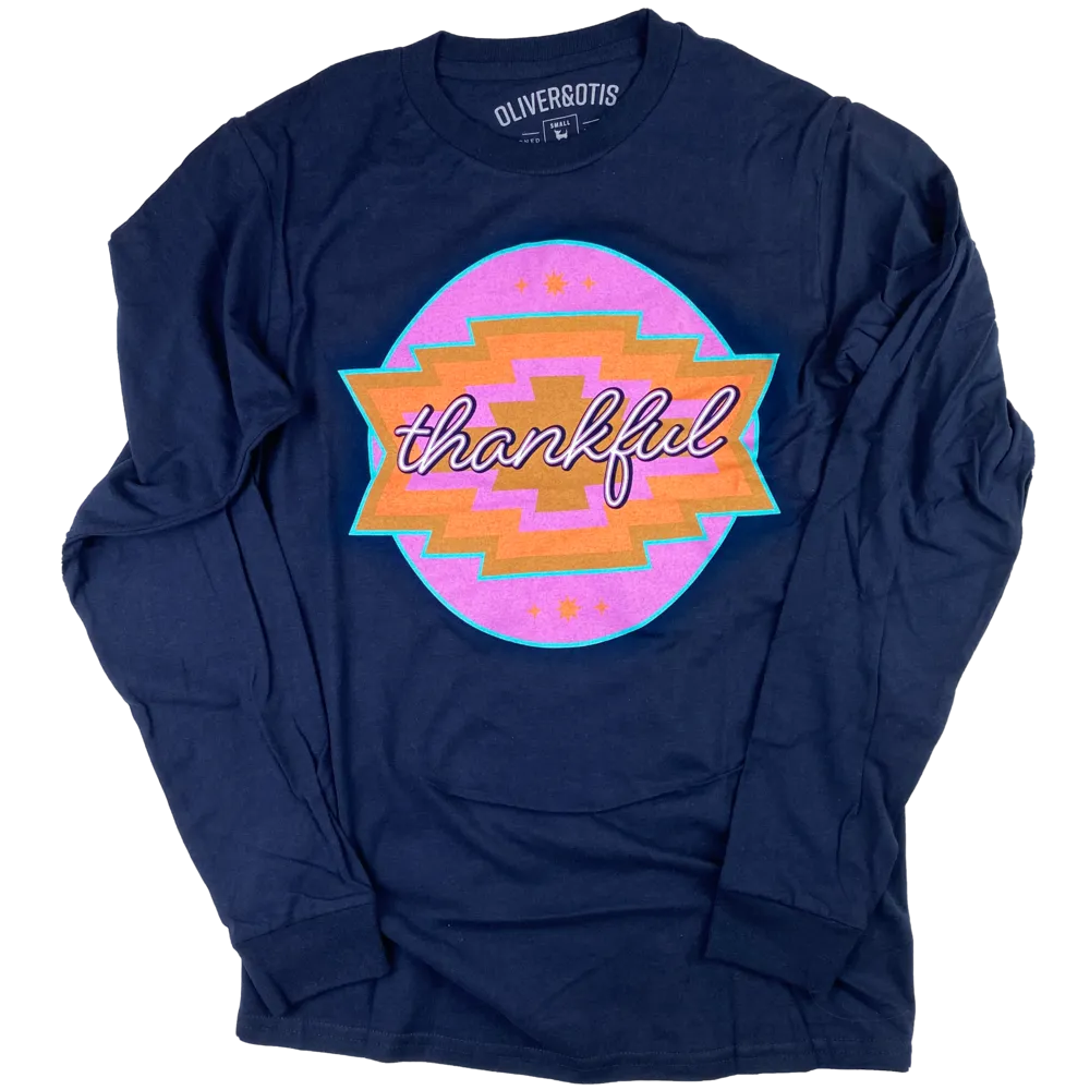 Thankful Aztec Tee - SMALL