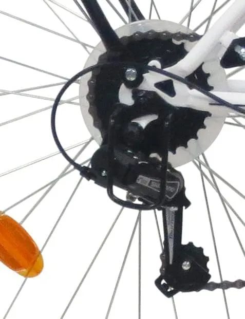 VTC 26" Femme City Style Retro - 6 Vitesses par poigne tournante et drailleur Shimano TY21 avec Freins V-Brake et quipement City