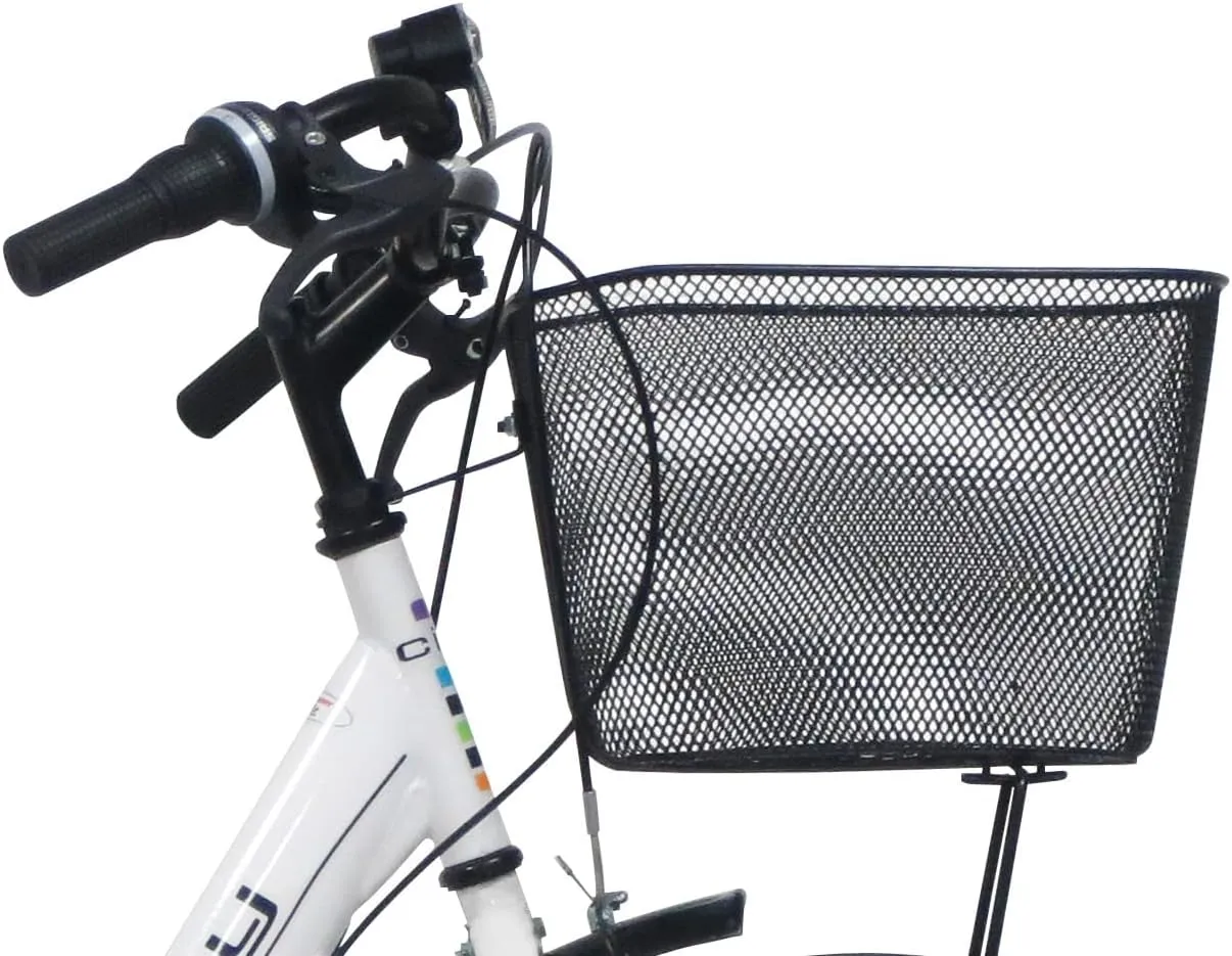 VTC 26" Femme City Style Retro - 6 Vitesses par poigne tournante et drailleur Shimano TY21 avec Freins V-Brake et quipement City