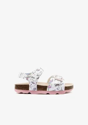 White Unicorns Sandals