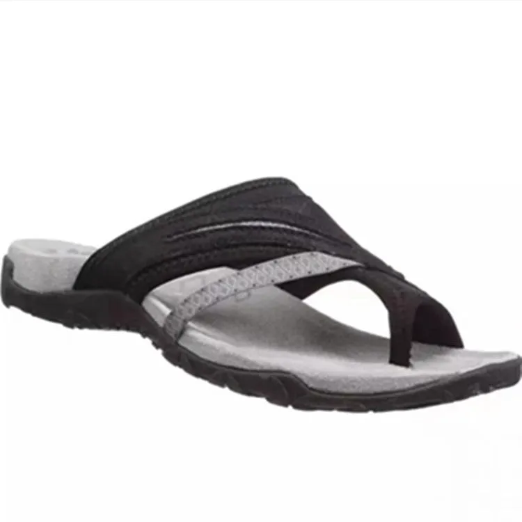 Wholesale Women's Shoes Comfortable Toe Flat Slippers Women's Color-matching Sandals and Slippers