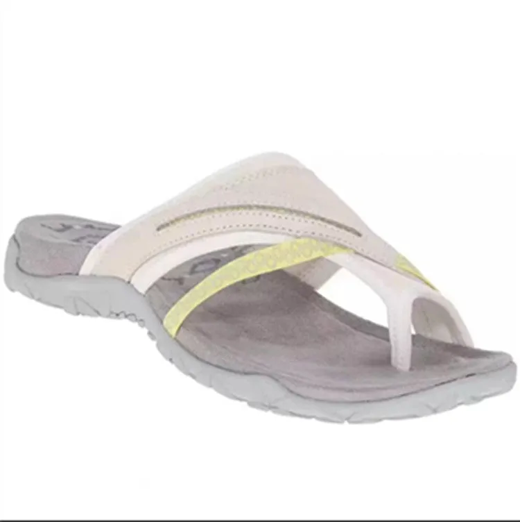Wholesale Women's Shoes Comfortable Toe Flat Slippers Women's Color-matching Sandals and Slippers