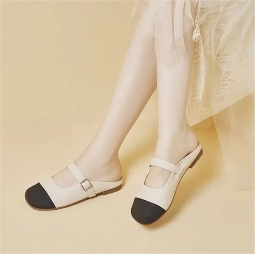 Women Summer Color Block Comfortable Slippers