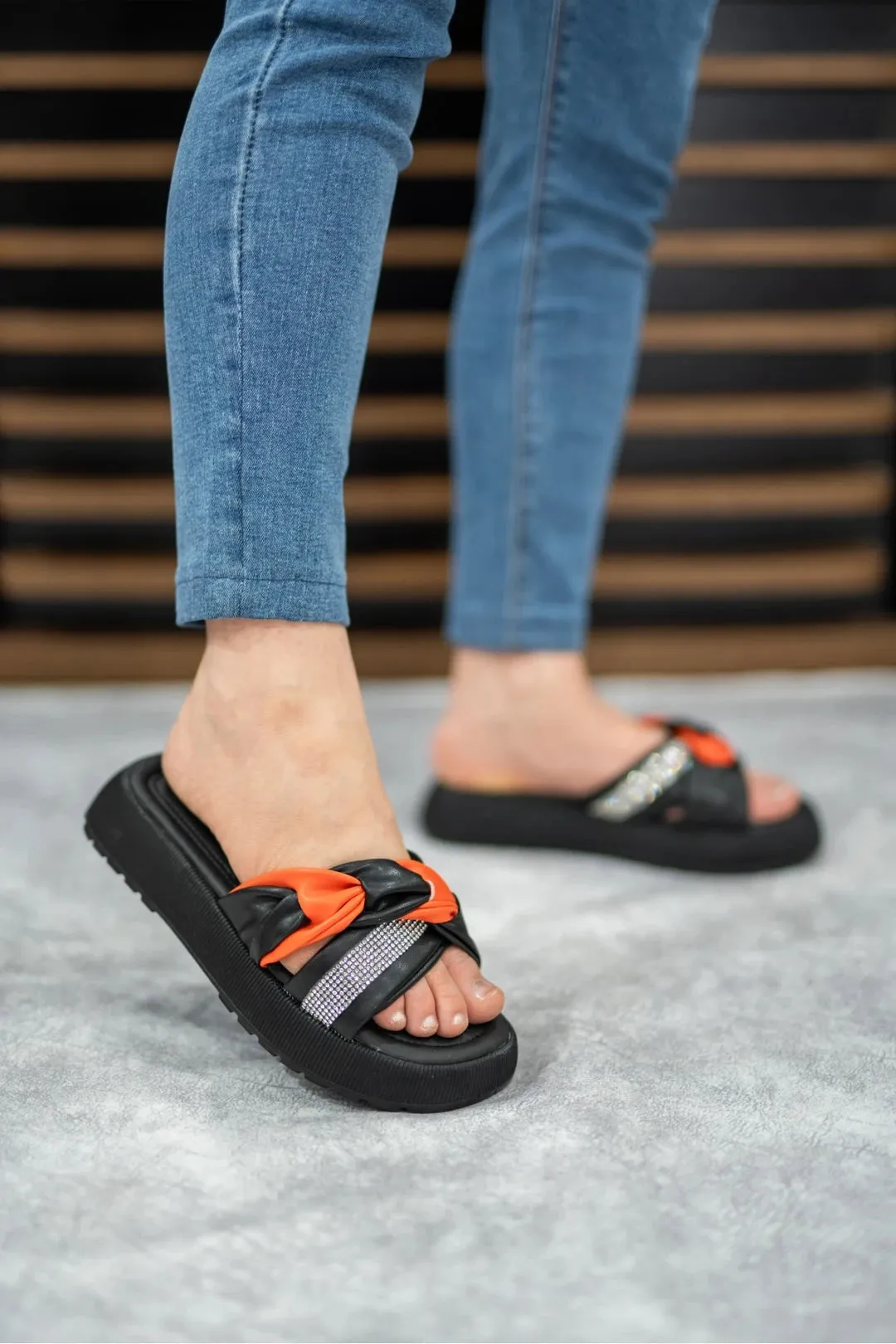 Women's High Sole Knot Comfortable Casual Slippers