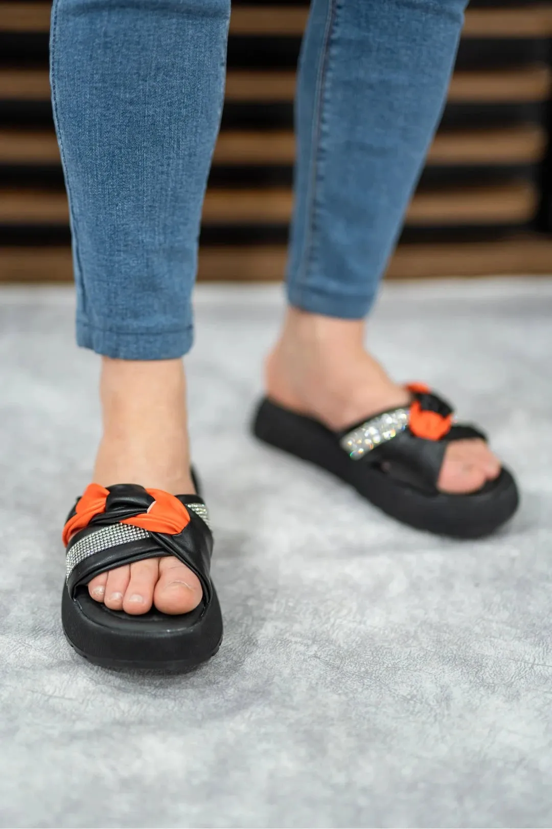 Women's High Sole Knot Comfortable Casual Slippers