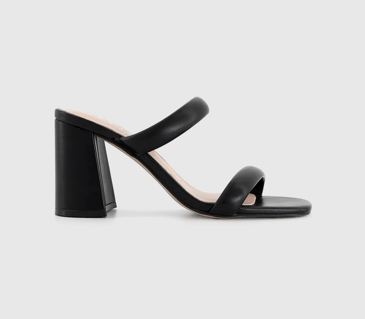 Womens Office Mori 2 Strap Mules Black