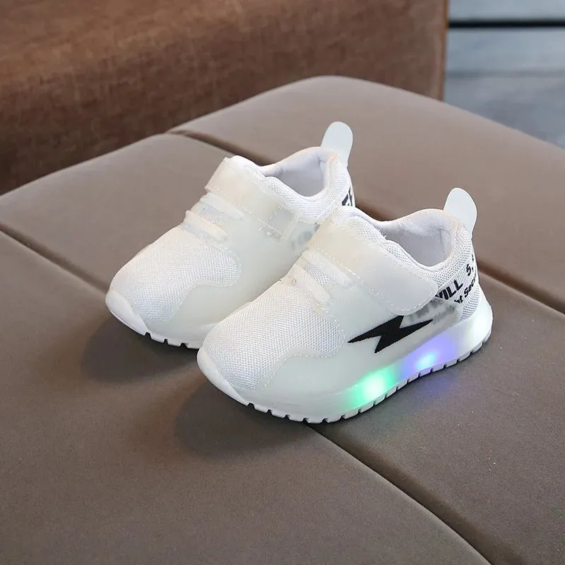 Zapatillas LED Kid Sneakers Autumn New Mesh Boy Casual Shoes Lightweight Girl Luminous Shoe Soft Sole Tennis Shoe Kid Shoe Tenis