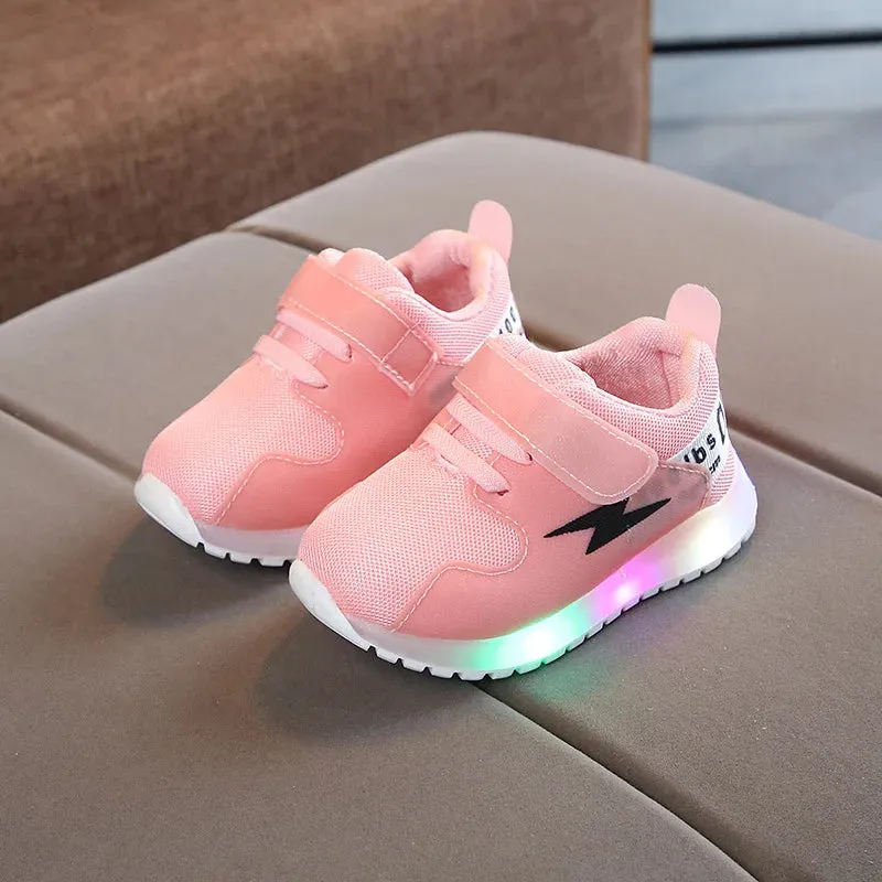 Zapatillas LED Kid Sneakers Autumn New Mesh Boy Casual Shoes Lightweight Girl Luminous Shoe Soft Sole Tennis Shoe Kid Shoe Tenis