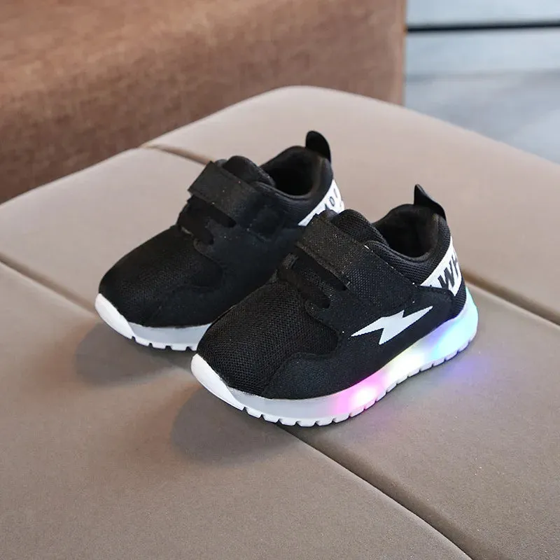 Zapatillas LED Kid Sneakers Autumn New Mesh Boy Casual Shoes Lightweight Girl Luminous Shoe Soft Sole Tennis Shoe Kid Shoe Tenis